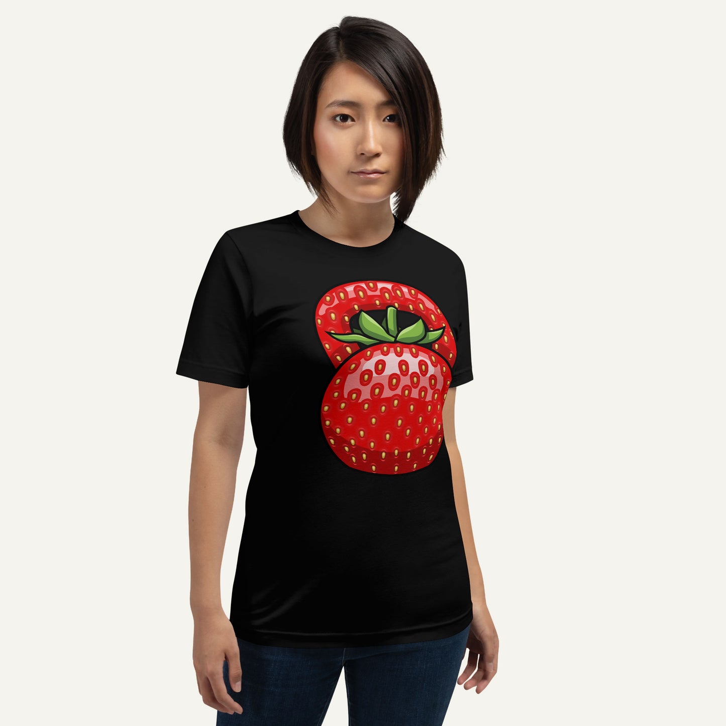 Strawberry Kettlebell Design Standard T-Shirt