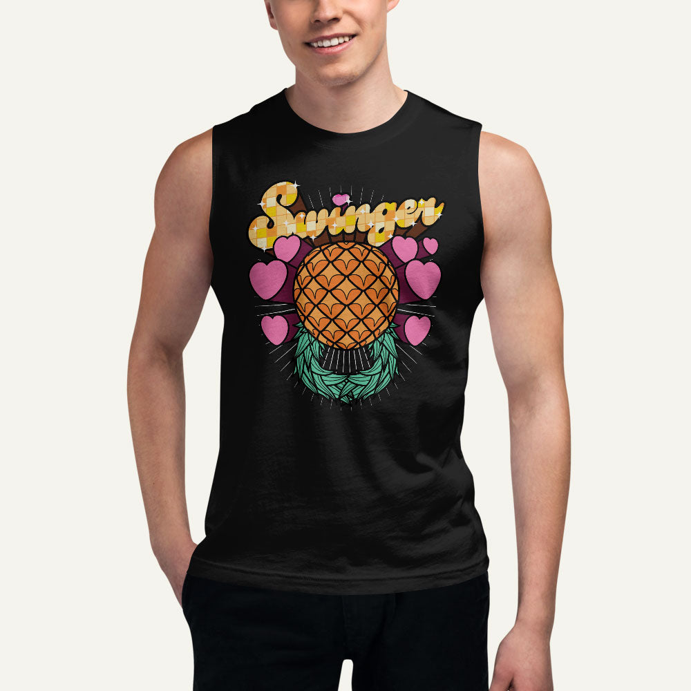 Pineapple Kettlebell Swinger Men’s Muscle Tank