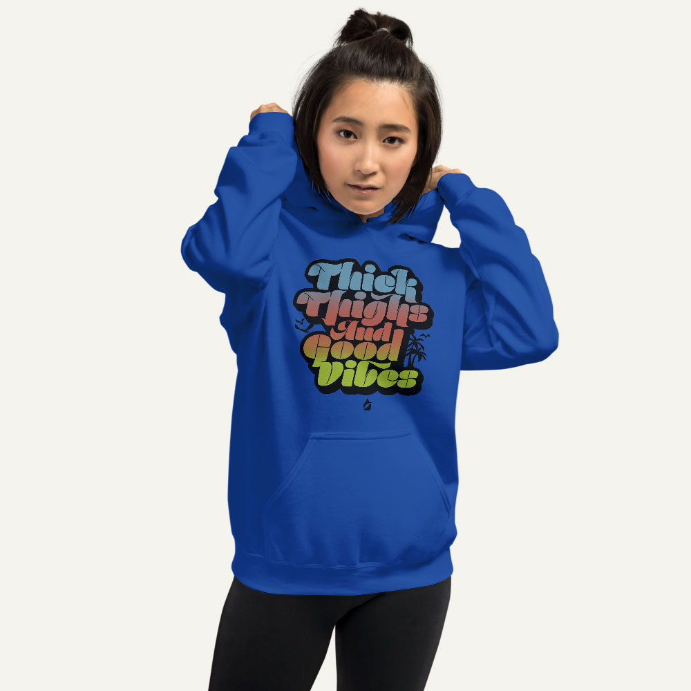 Thick Thighs And Good Vibes Pullover Hoodie