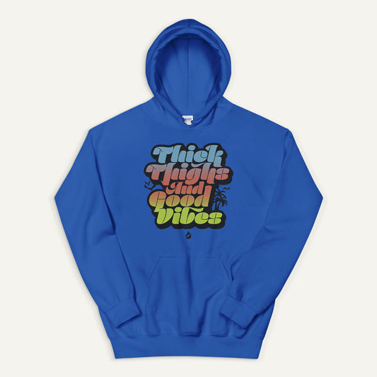Thick Thighs And Good Vibes Pullover Hoodie