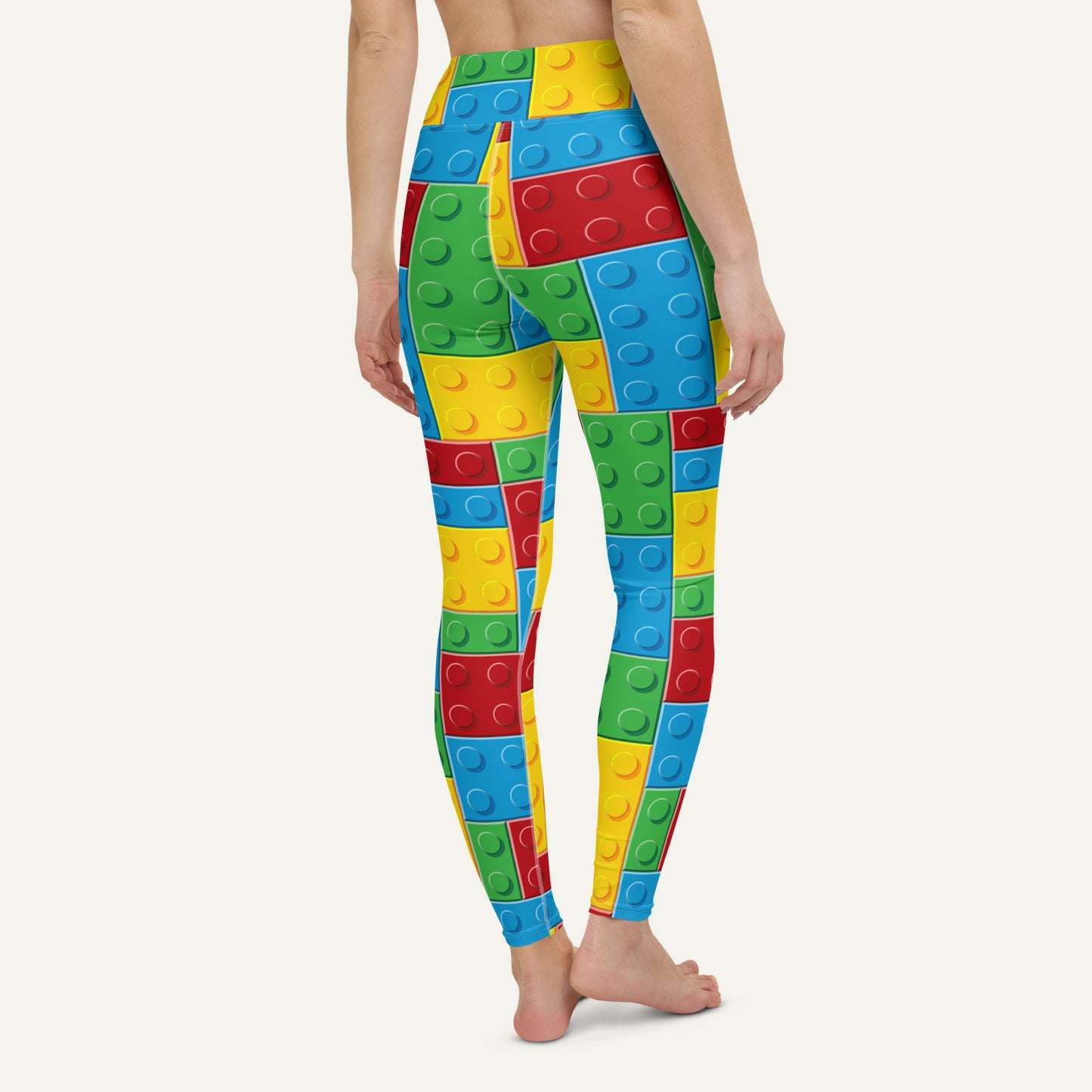 Toy Building Blocks High-Waisted Leggings