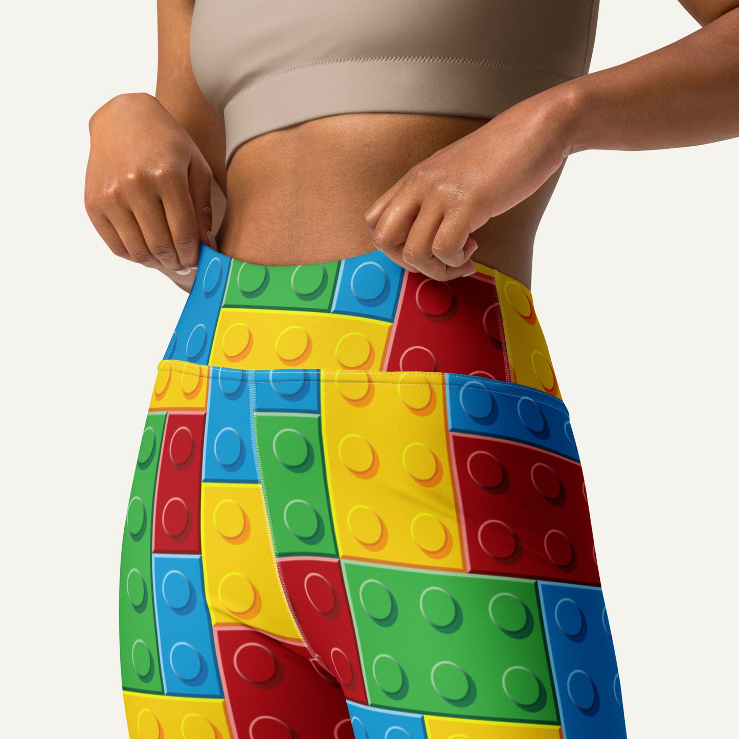 Toy Building Blocks High-Waisted Leggings