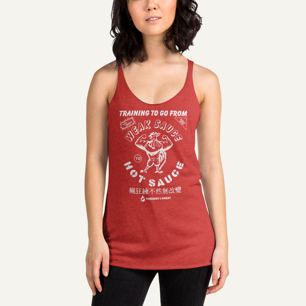 Training To Go From Weak Sauce To Hot Sauce Women's Tank Top