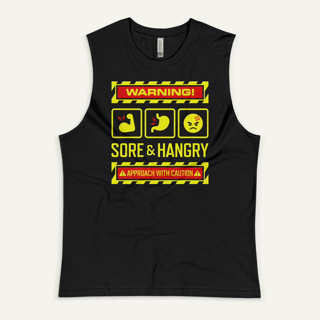 Warning Sore And Hangry Men’s Muscle Tank