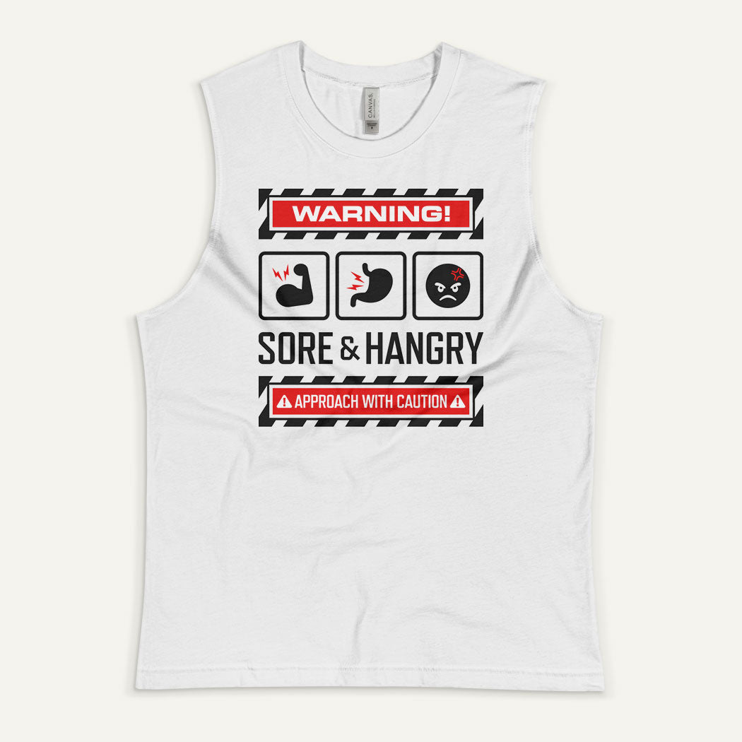 Warning Sore And Hangry Men’s Muscle Tank