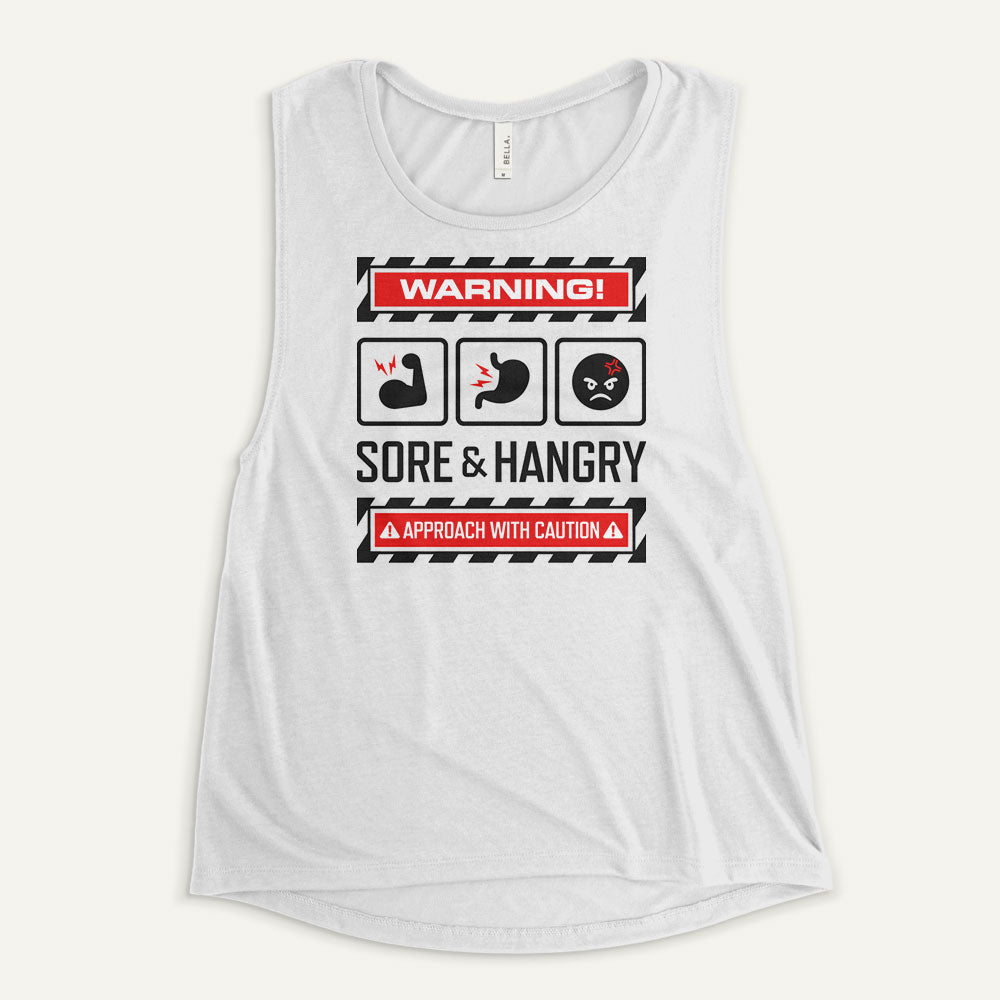 Warning Sore And Hangry Women’s Muscle Tank