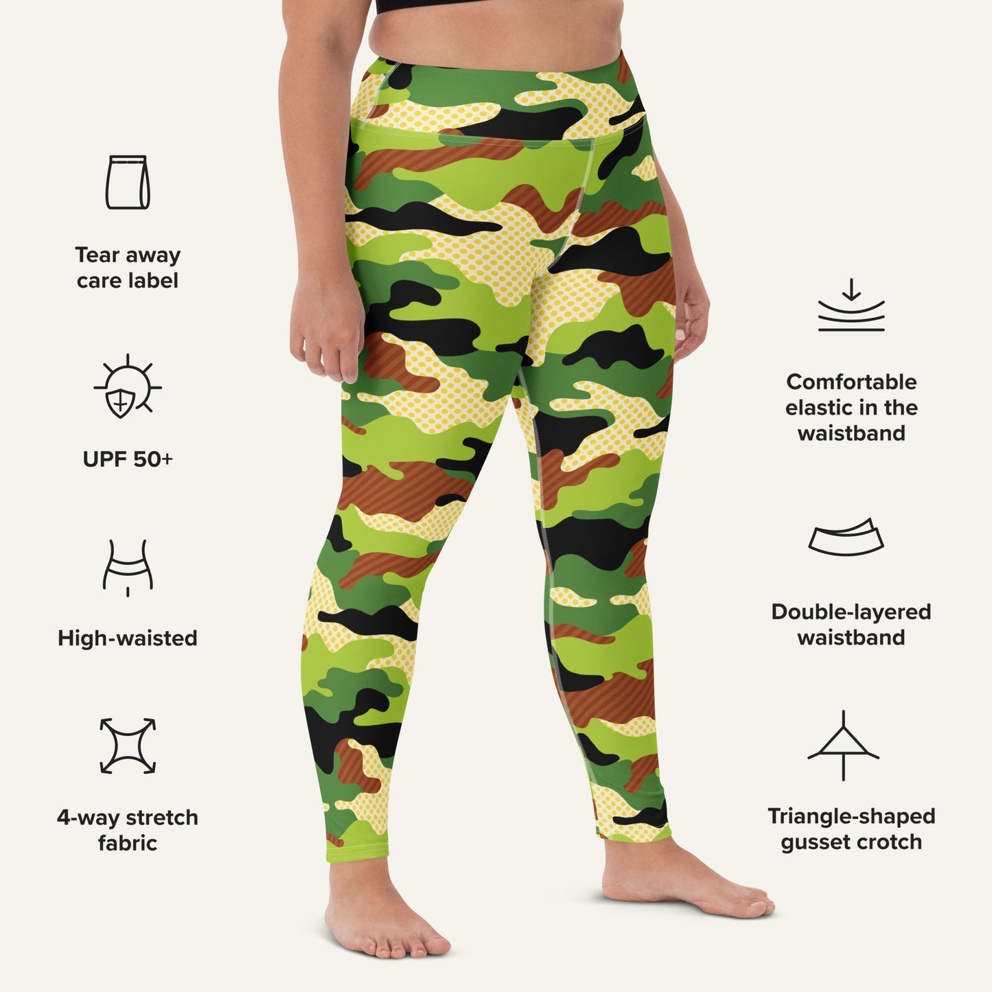 Woodland Pop Camo High-Waisted Leggings