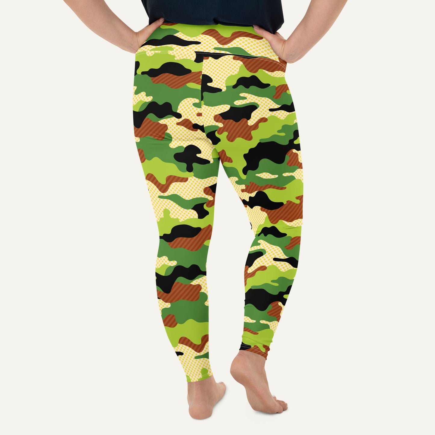 Woodland Pop Camo Plus Size Leggings
