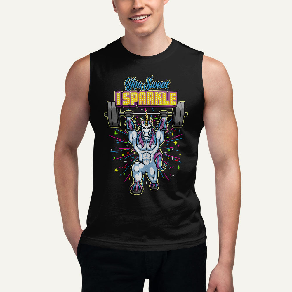 You Sweat I Sparkle Men’s Muscle Tank