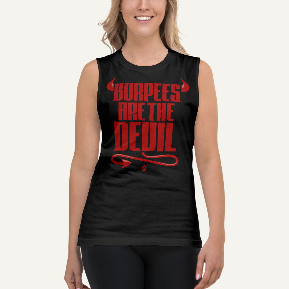 Burpees Are The Devil Men's Muscle Tank