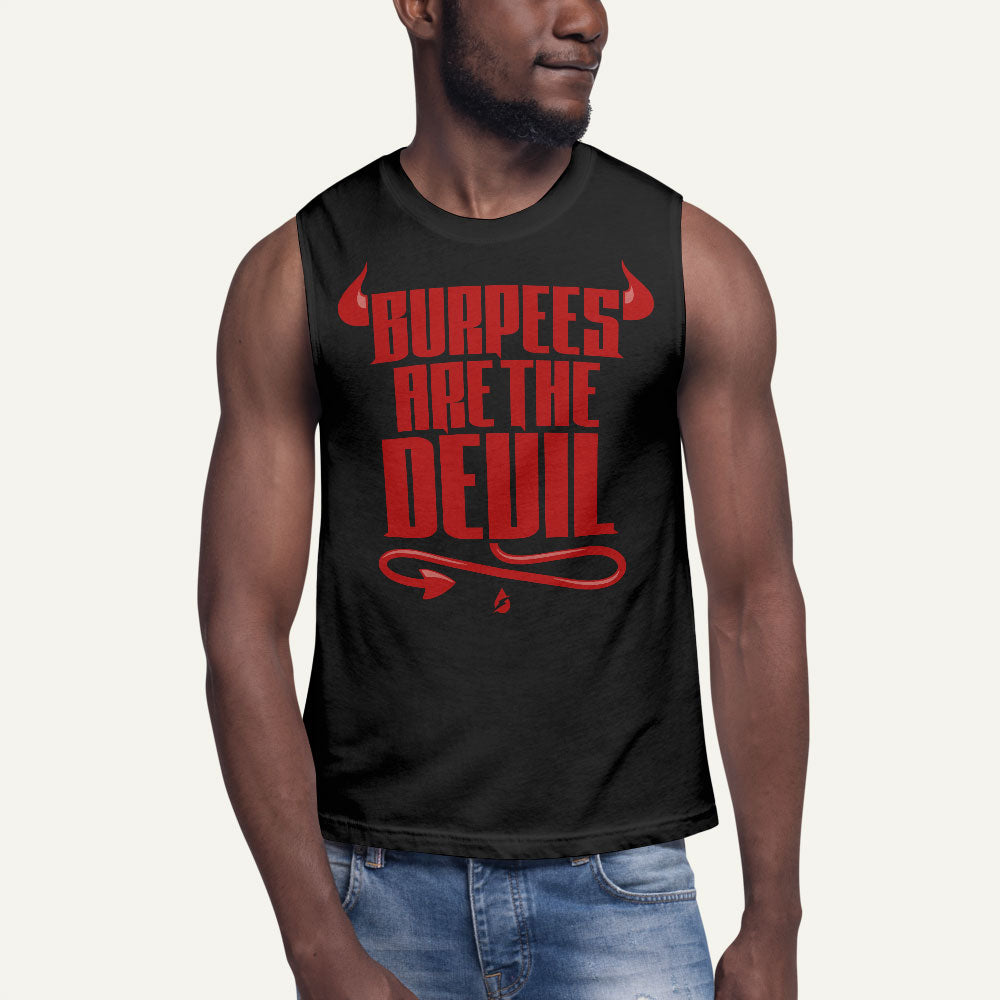 Burpees Are The Devil Men's Muscle Tank