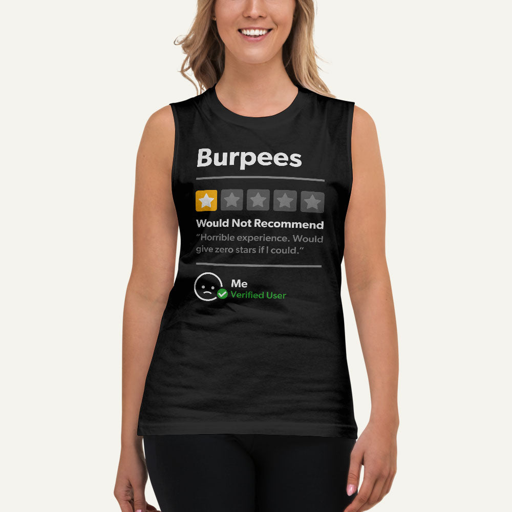 Burpees 1 Star Would Not Recommend Men's Muscle Tank