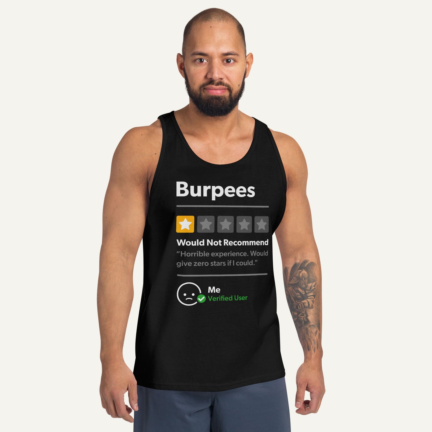 Burpees 1 Star Would Not Recommend Men's Tank Top