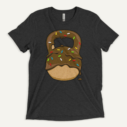 Chocolate-Glazed Donut With Sprinkles Kettlebell Design Triblend T-Shirt