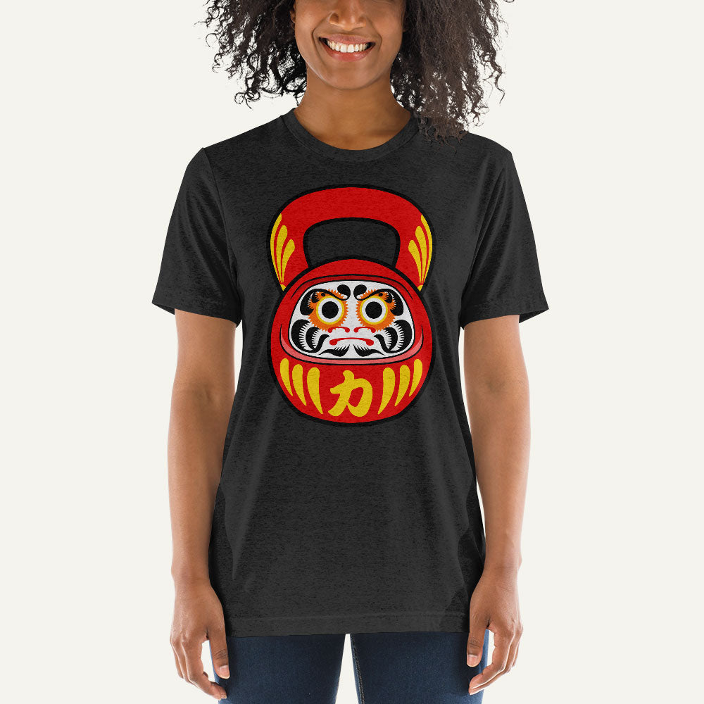 Daruma Doll Kettlebell Design Triblend T-Shirt