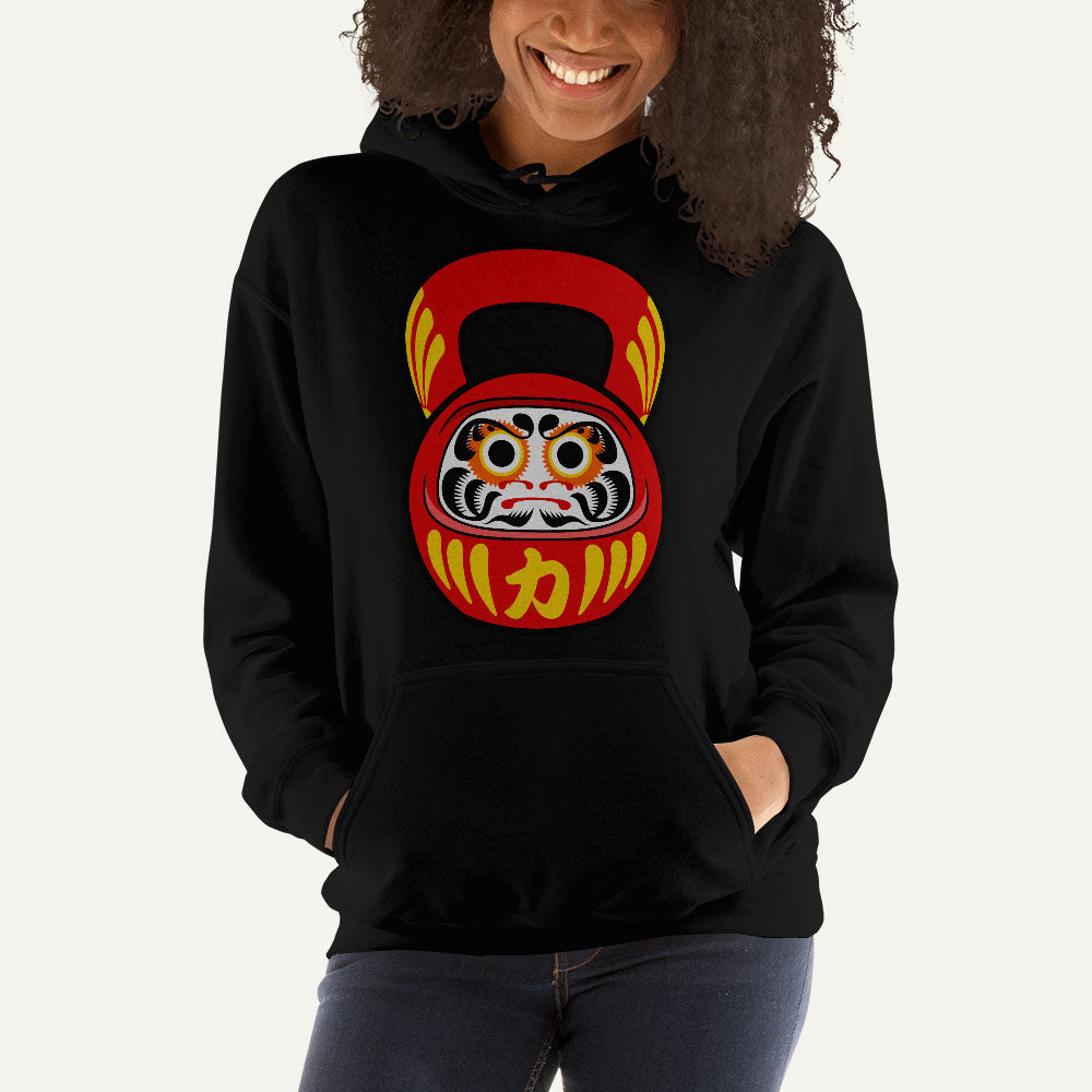 Daruma Doll Kettlebell Design Pullover Hoodie