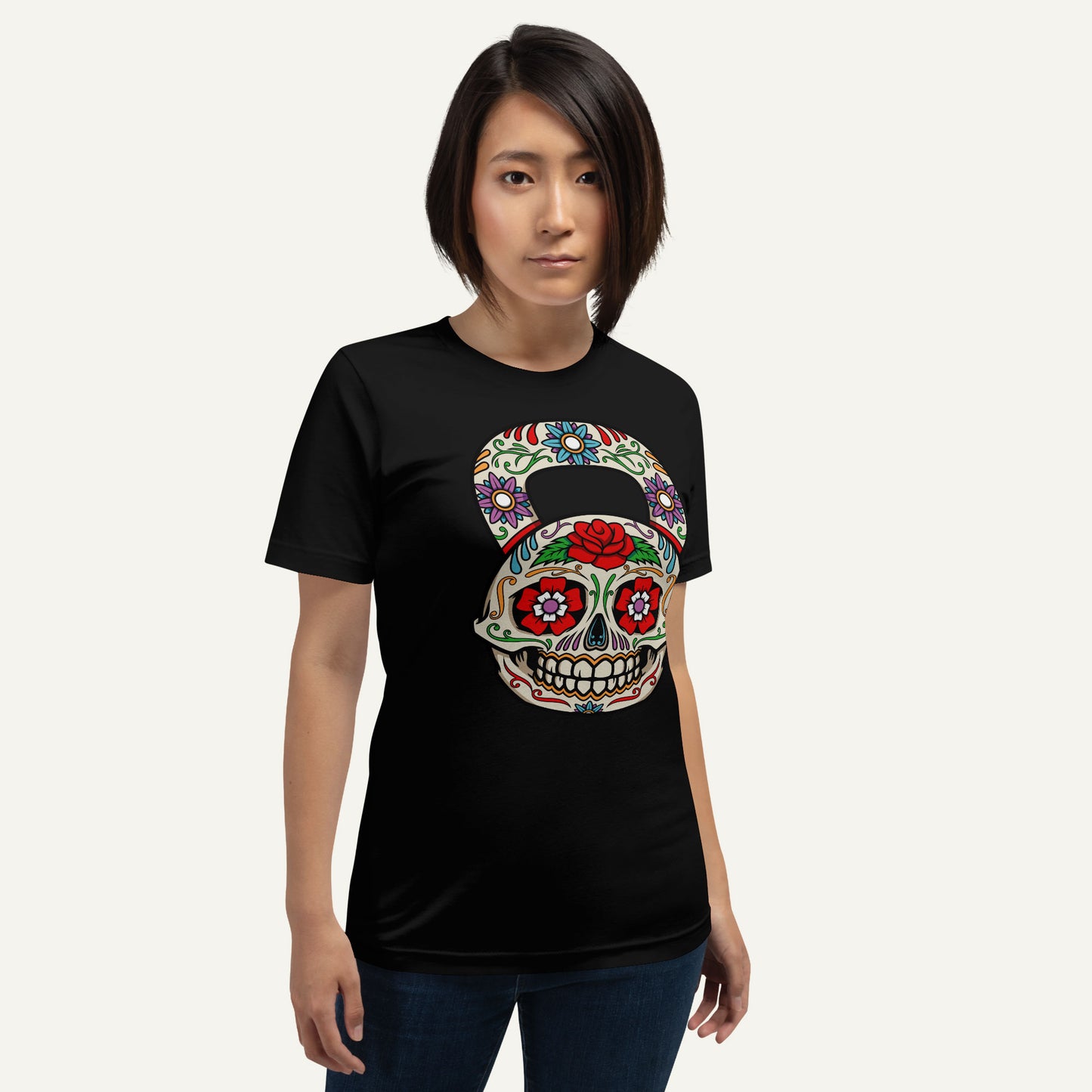 Dia De Los Muertos Kettlebell Design Standard T-Shirt