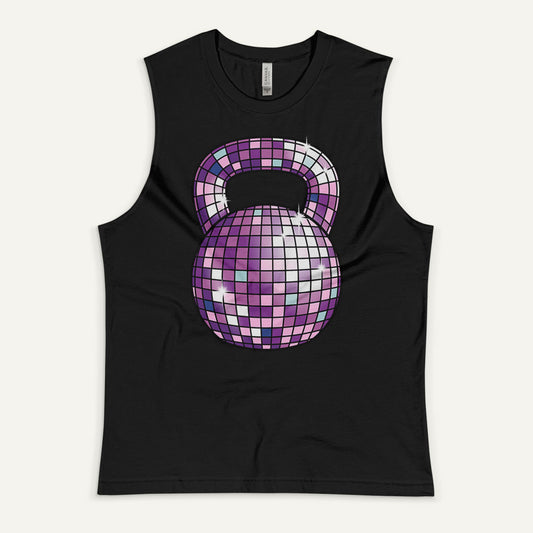 Disco Ball Kettlebell Design Muscle Tank