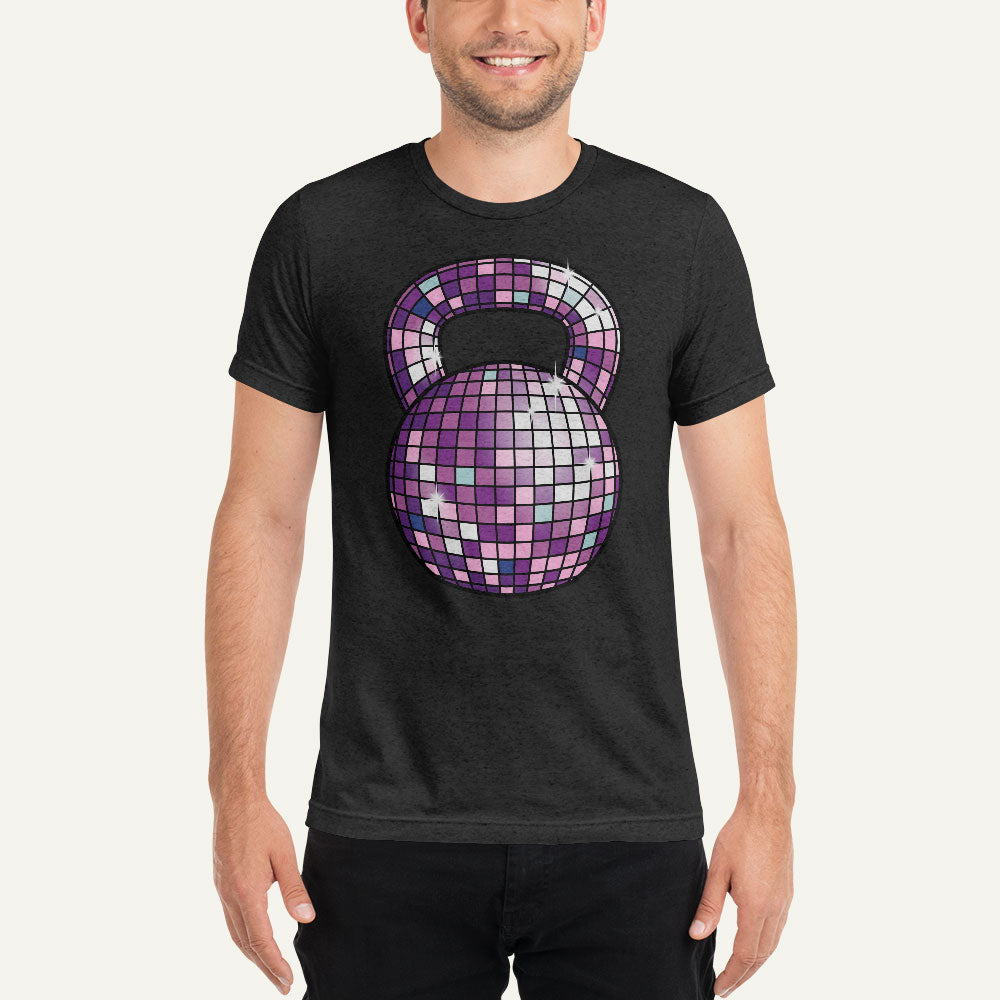 Disco Ball Kettlebell Design Men’s Triblend T-Shirt