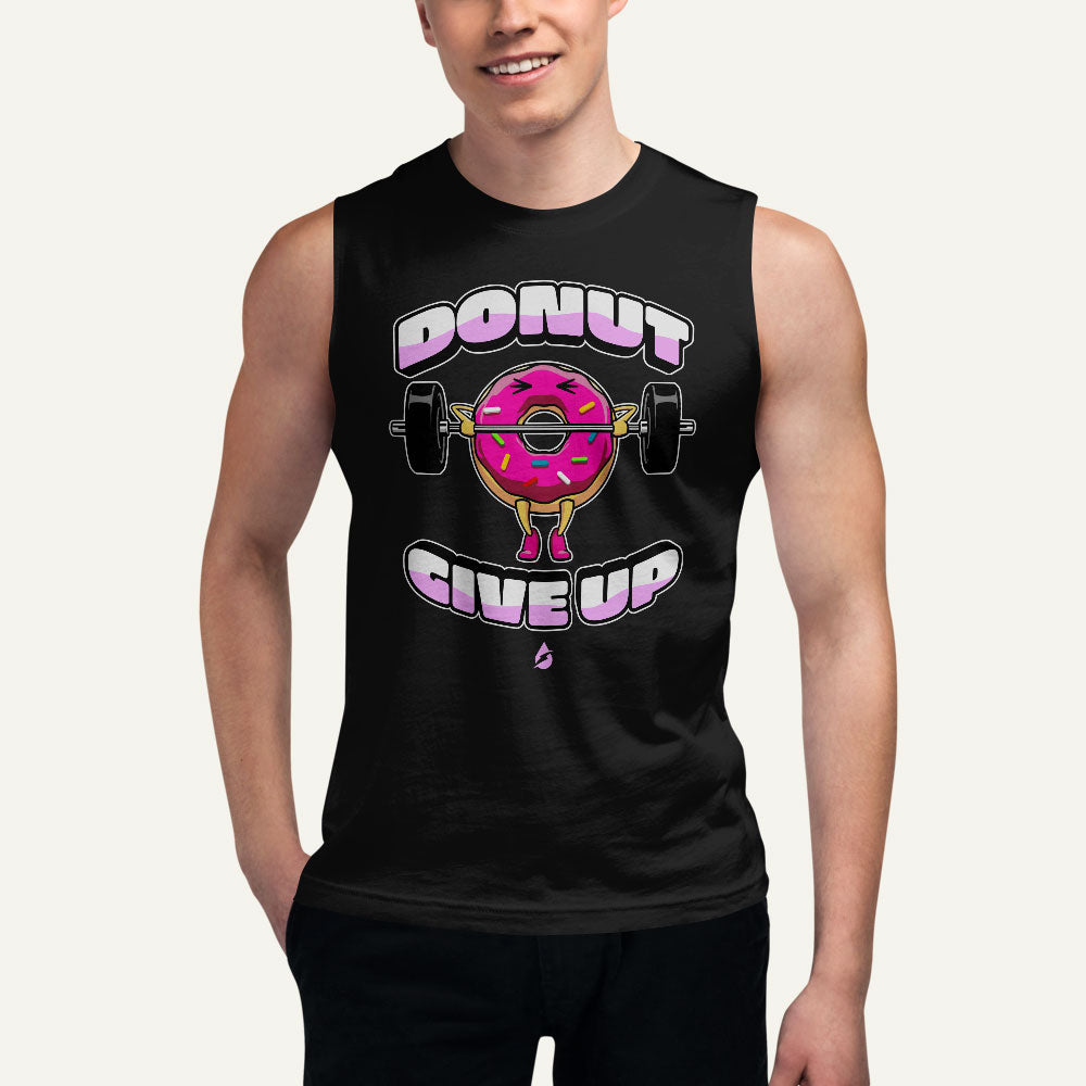 Donut Give Up Men's Muscle Tank