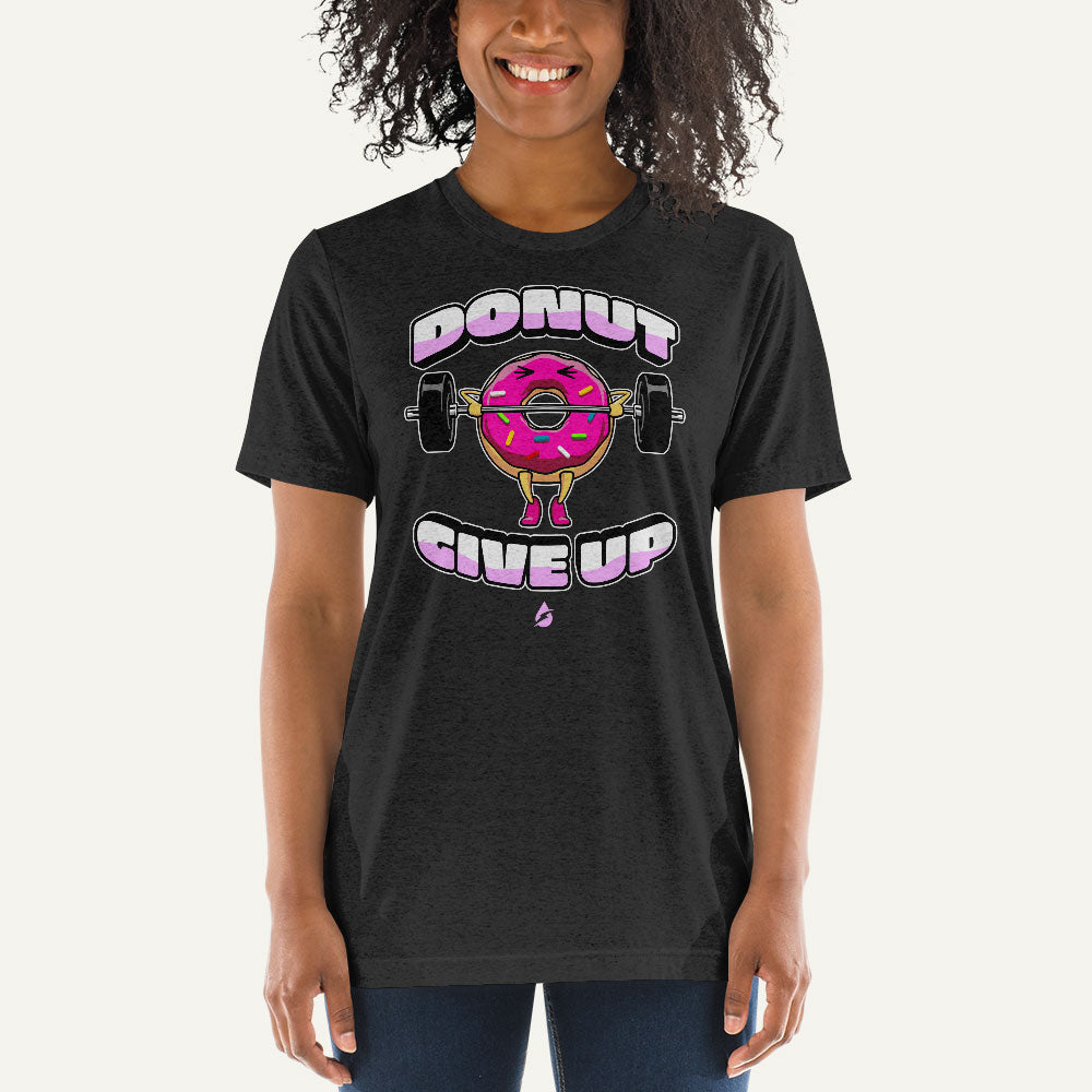 Donut Give Up Men's Triblend T-Shirt