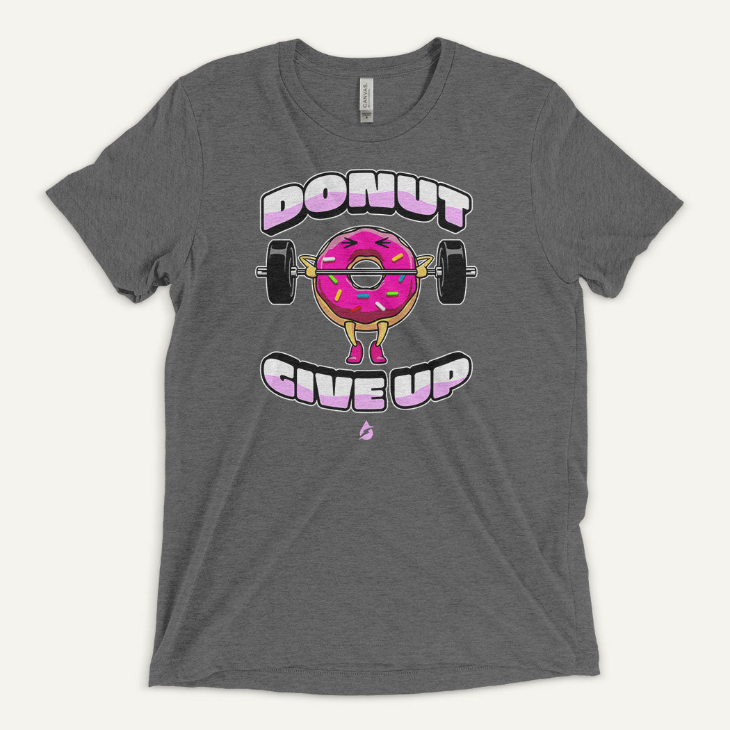 Donut Give Up Men's Triblend T-Shirt