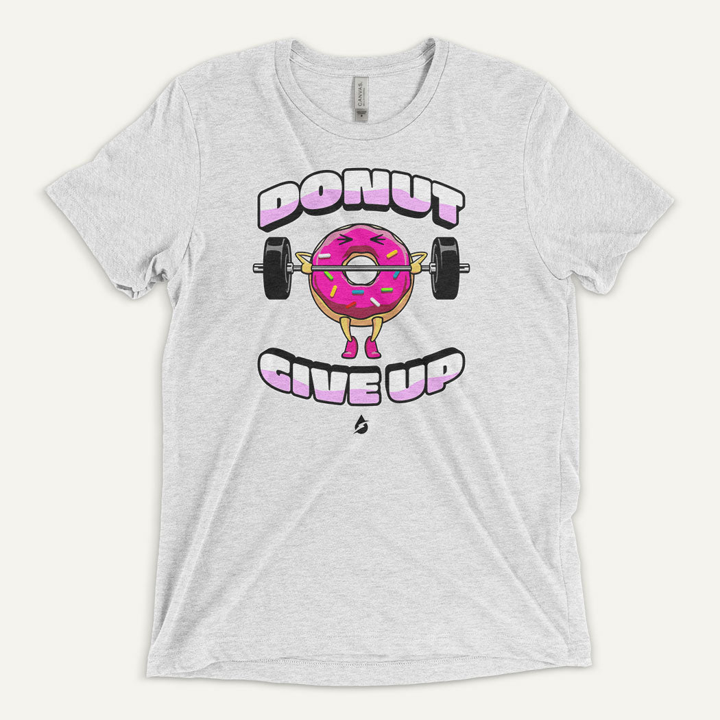 Donut Give Up Men's Triblend T-Shirt