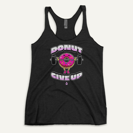 Donut Give Up Racerback Tank Top