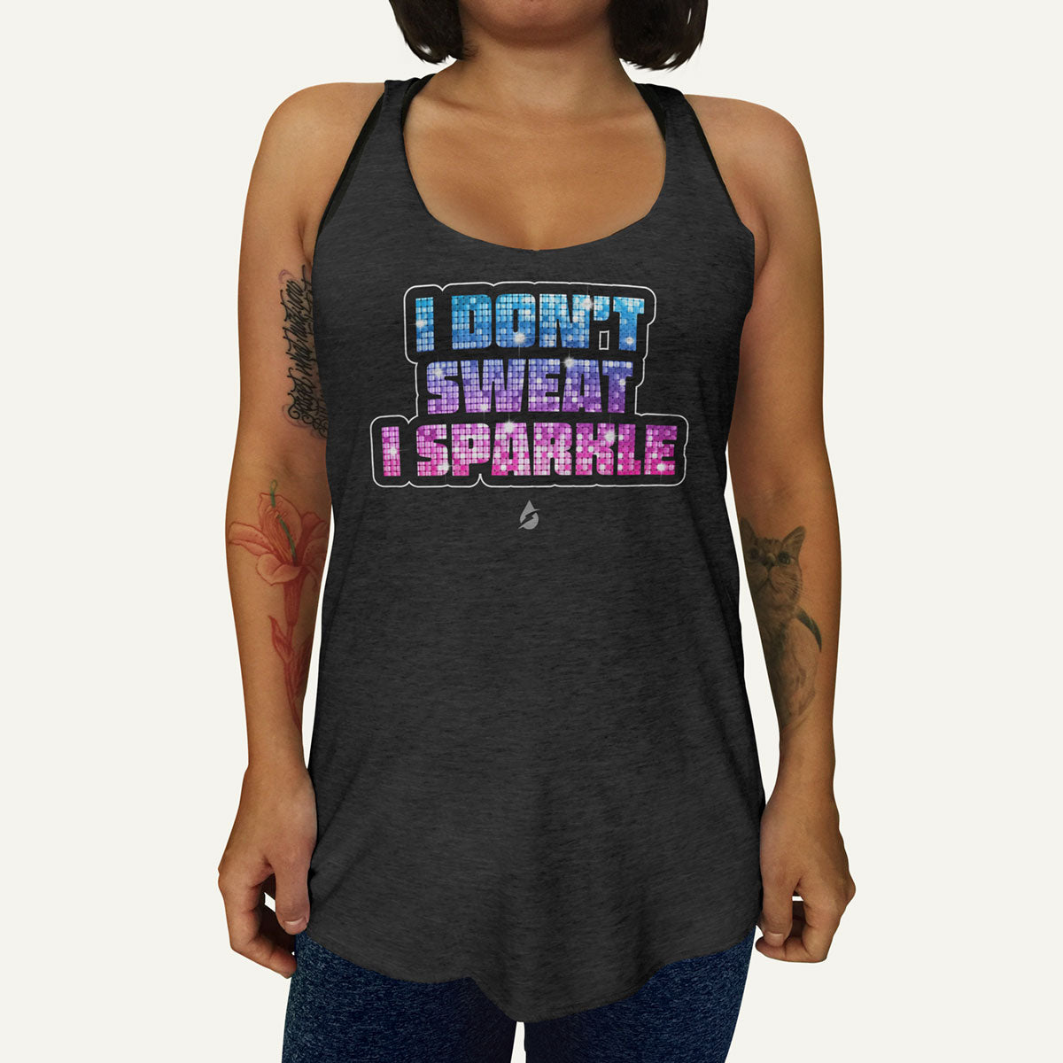 I Don't Sweat I Sparkle Racerback Tank Top