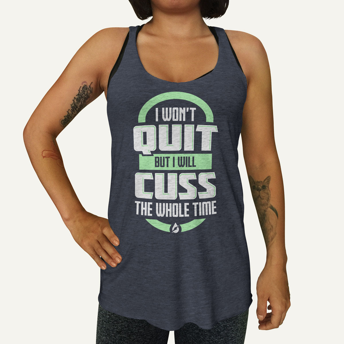 I Won't Quit But I Will Cuss The Whole Time Women's Tank Top