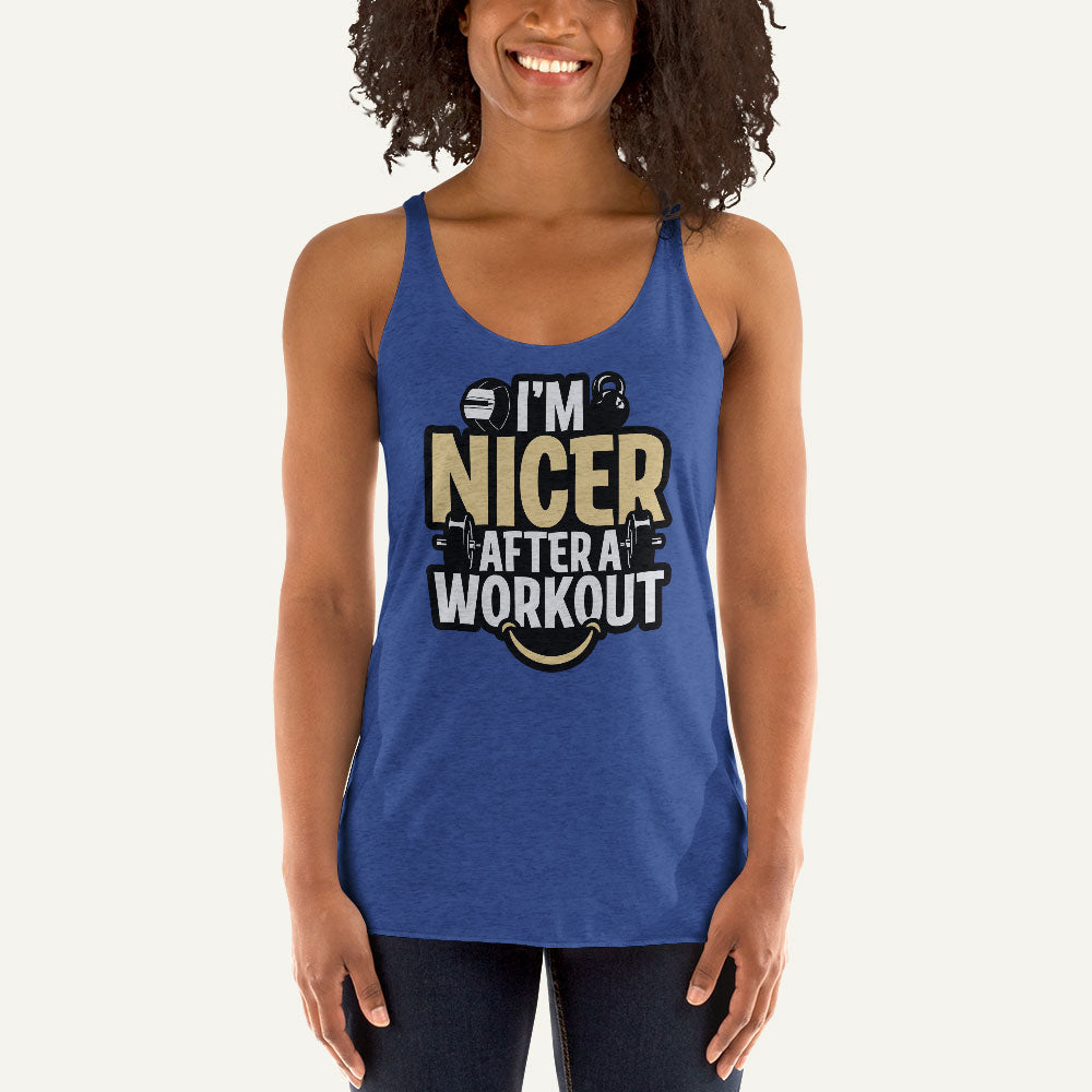 I'm Nicer After A Workout Women's Tank Top