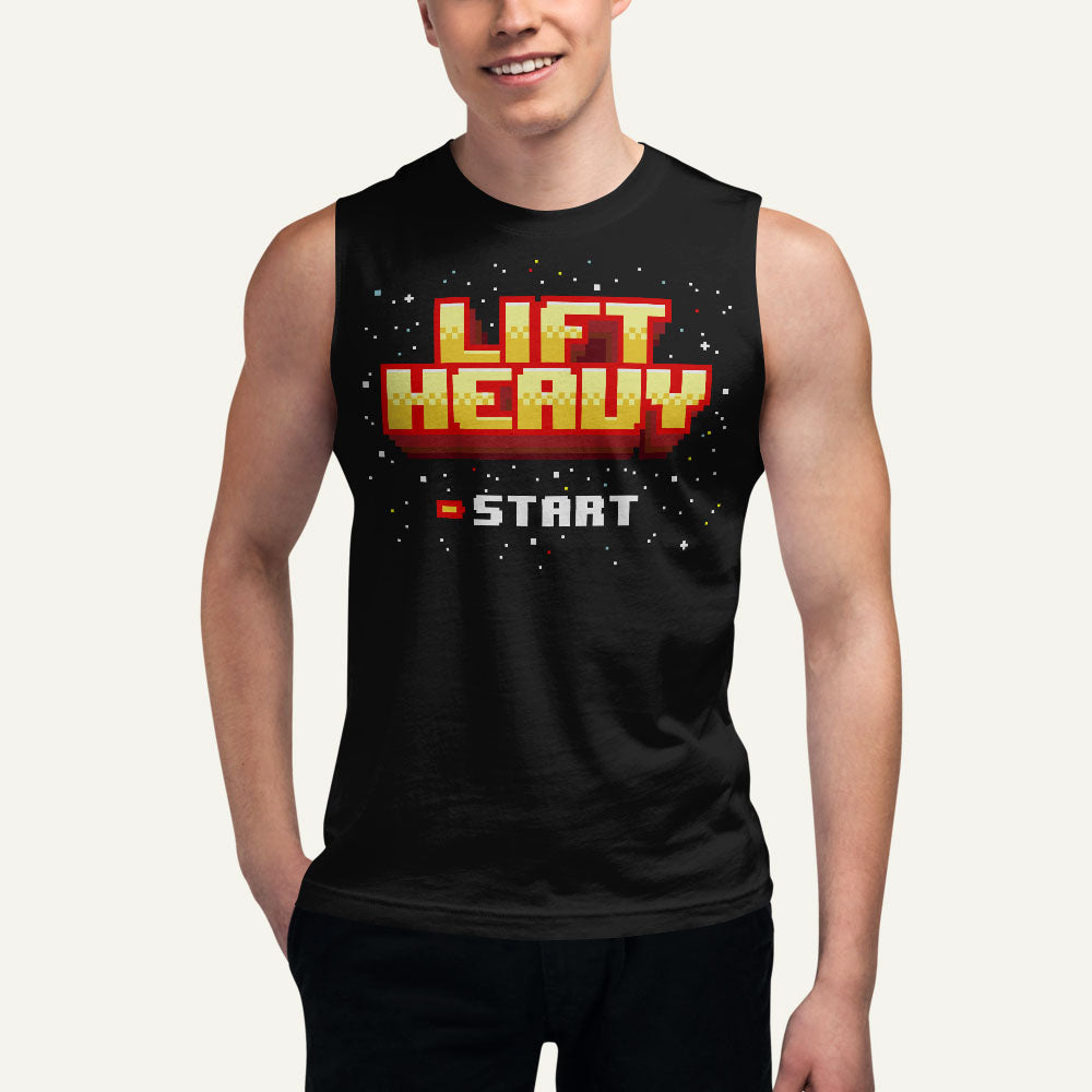 Lift Heavy Men's Muscle Tank — 8-Bit