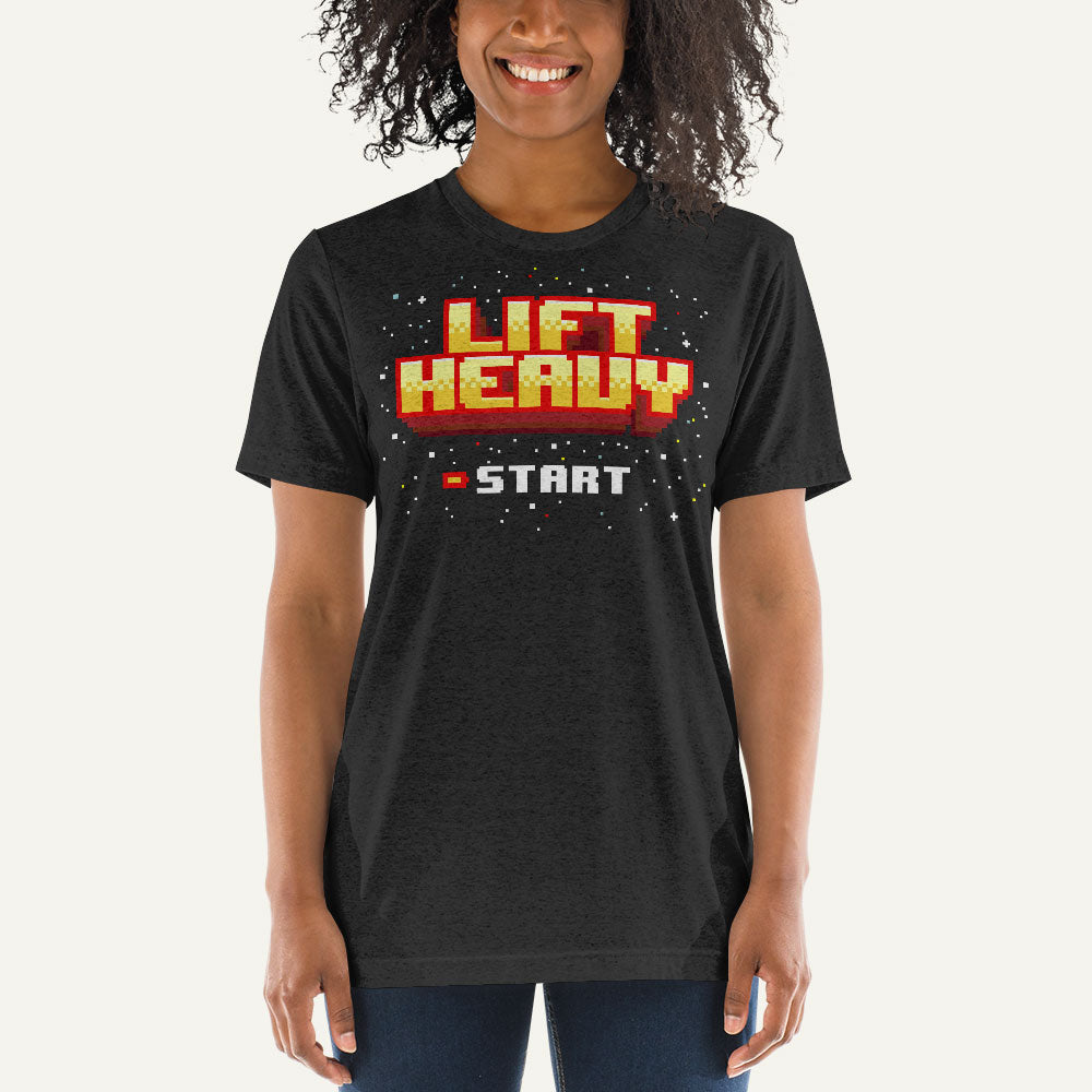 Lift Heavy Triblend T-Shirt — 8-Bit