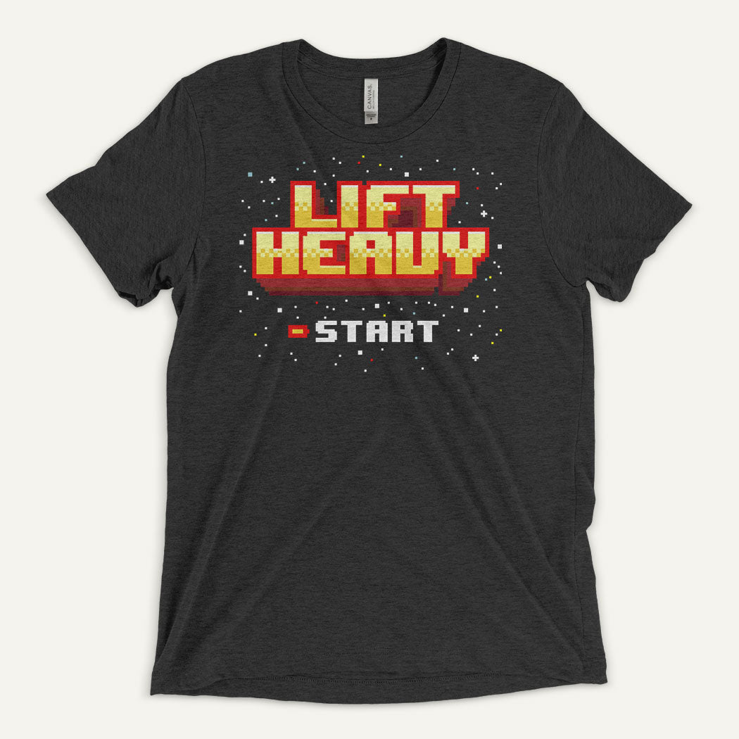 Lift Heavy Men's Triblend T-Shirt — 8-Bit