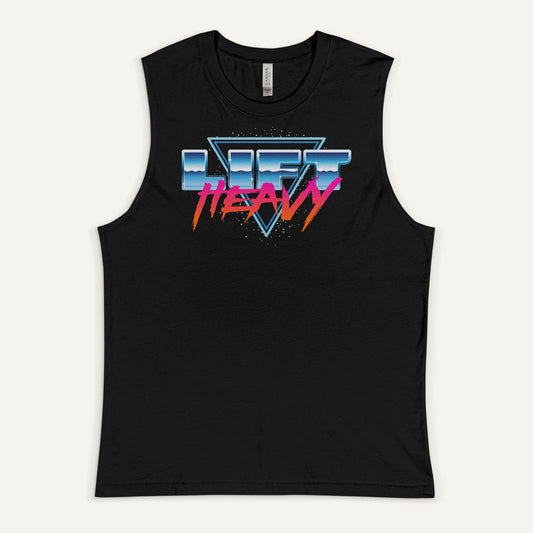 Lift Heavy Muscle Tank — Synth Wave