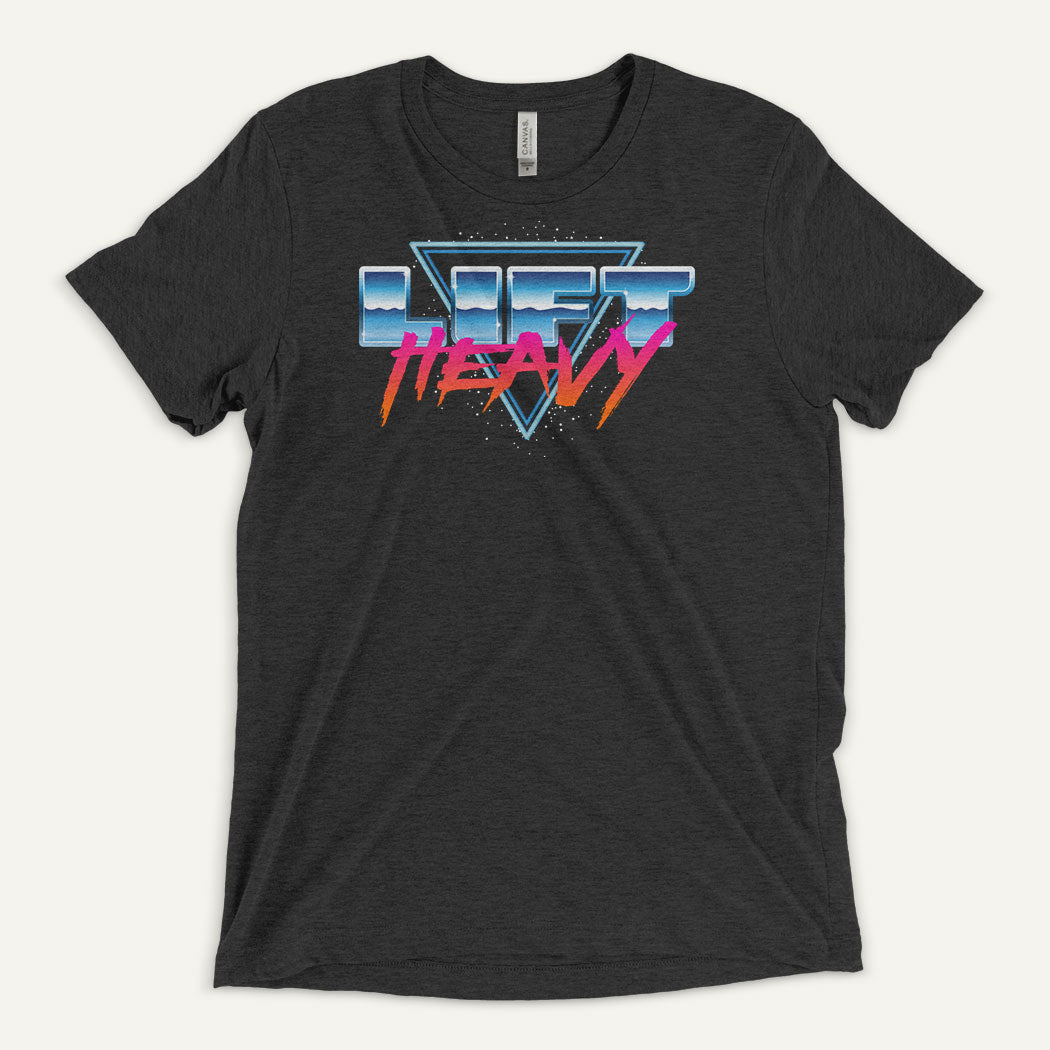 Lift Heavy Men's Triblend T-Shirt — Synth Wave