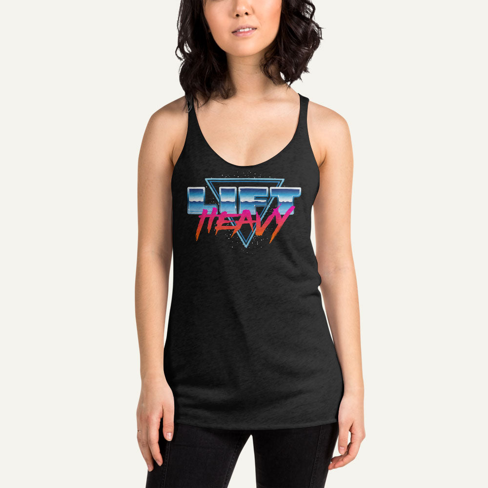 Lift Heavy Women's Tank Top — Synth Wave