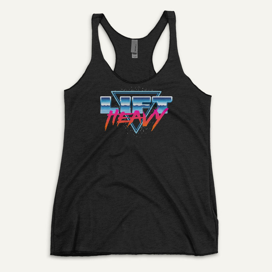 Lift Heavy Women's Tank Top — Synth Wave