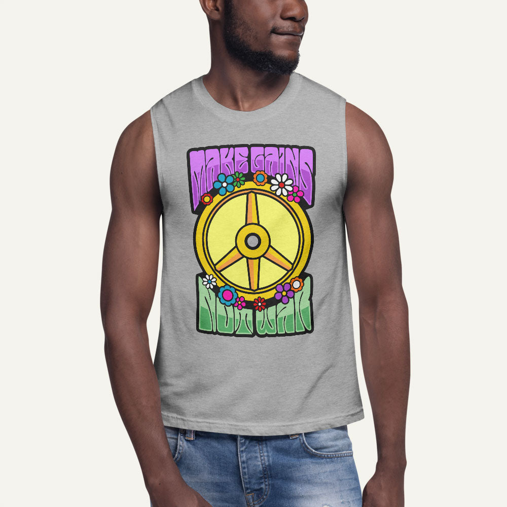 Make Gains Not War Men’s Muscle Tank