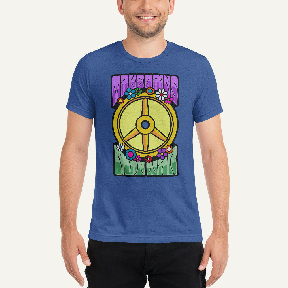 Make Gains Not War Men’s Triblend T-Shirt