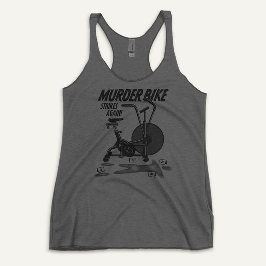 Murder Bike Strikes Again Racerback Tank Top