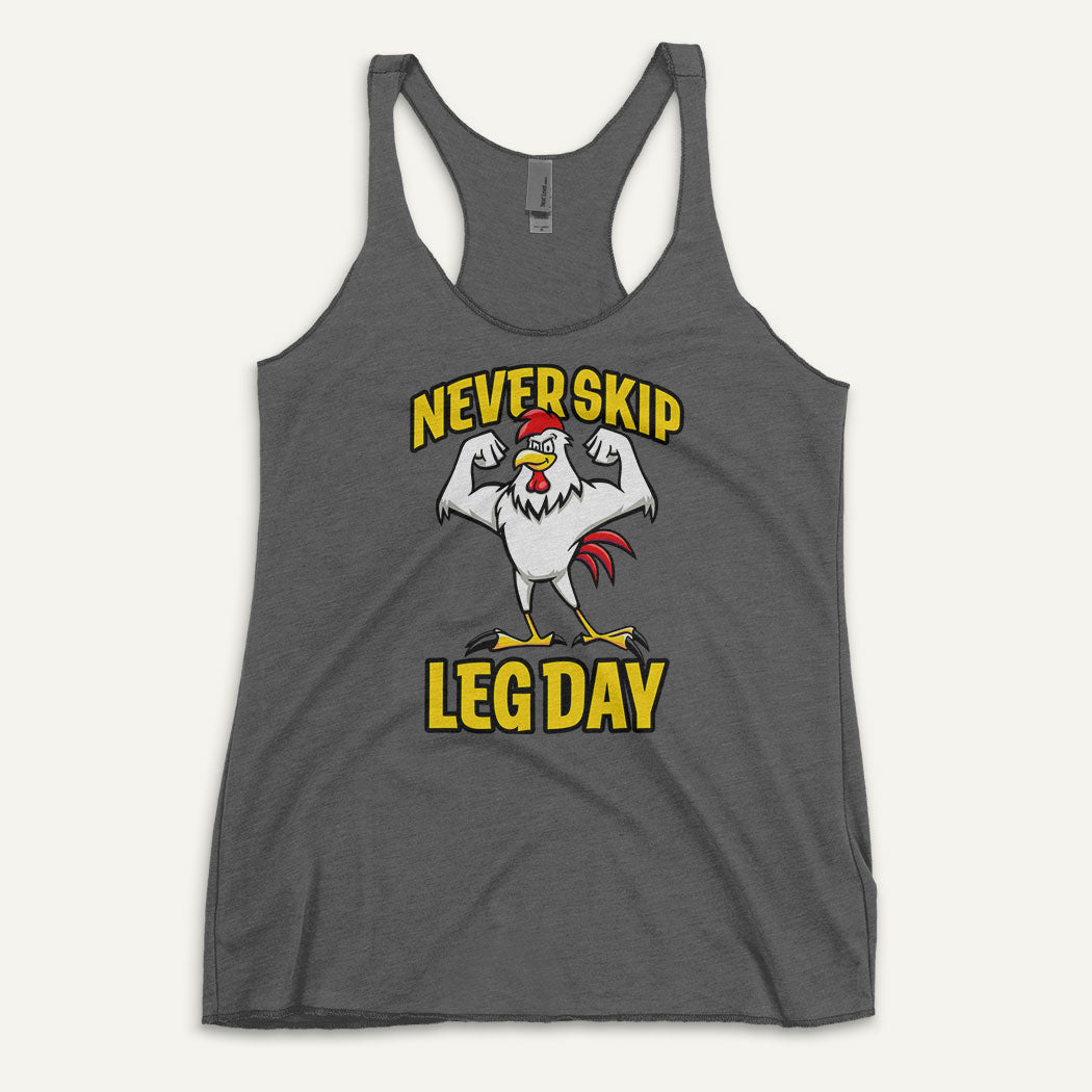 Never Skip Leg Day Racerback Tank Top