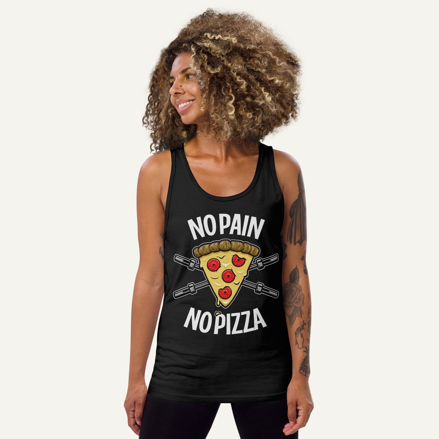 No Pain No Pizza Men's Tank Top