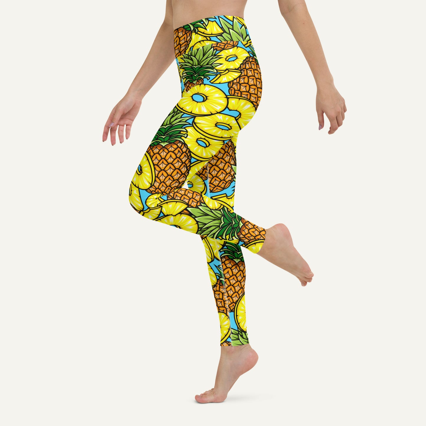 Pineapples High-Waisted Leggings