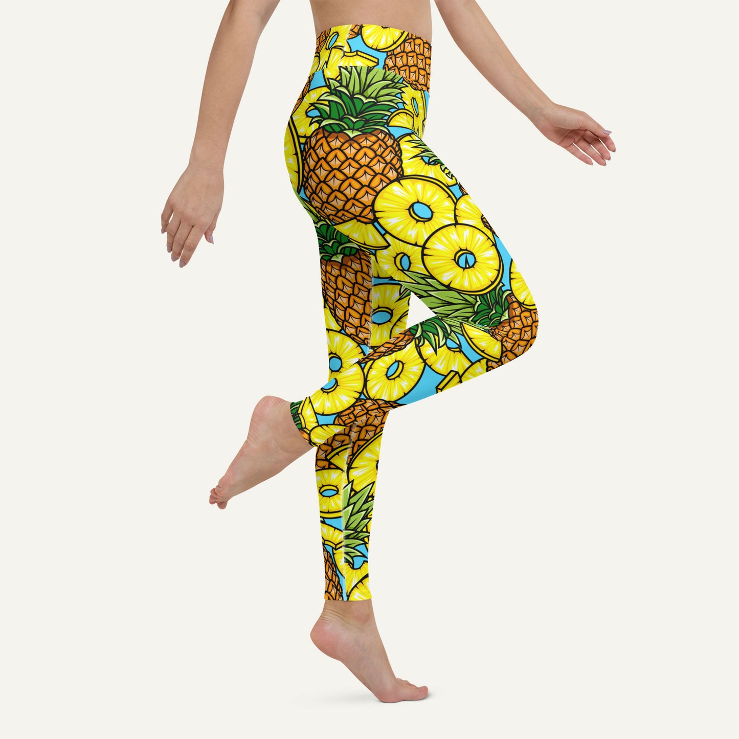 Pineapples High-Waisted Leggings