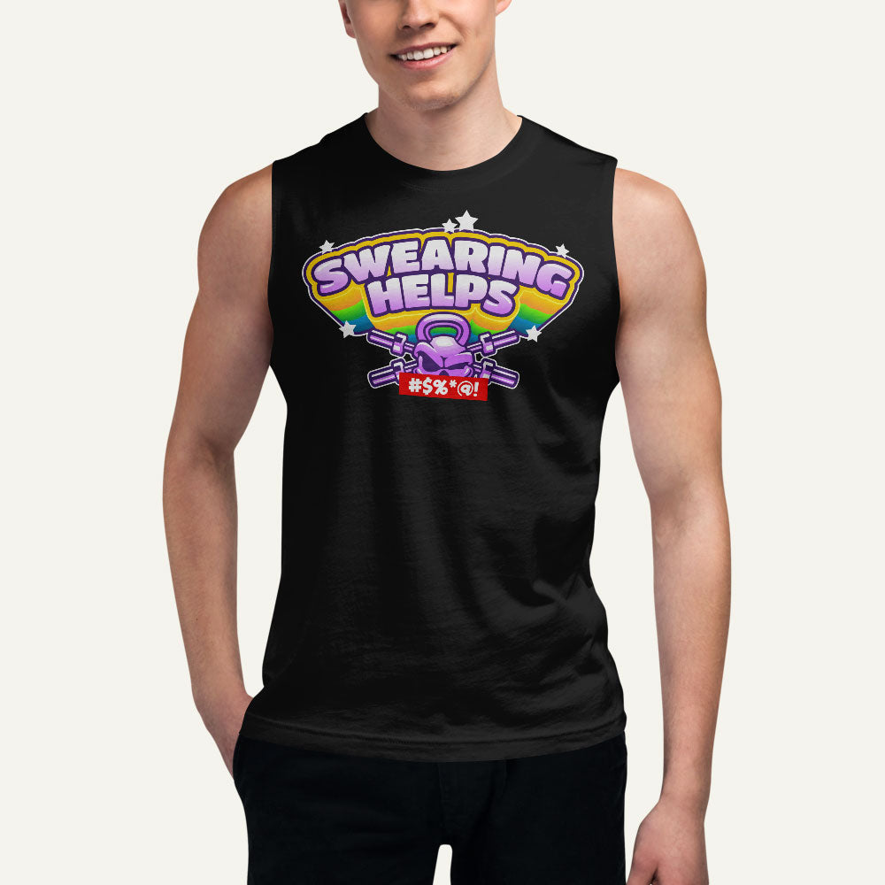 Swearing Helps Men’s Muscle Tank