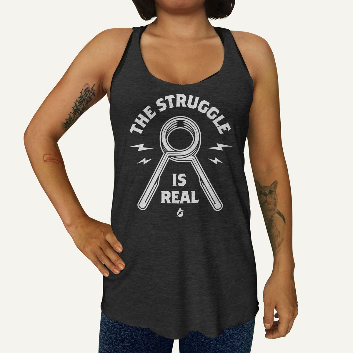 The Struggle Is Real: Spring Collar Women's Tank Top