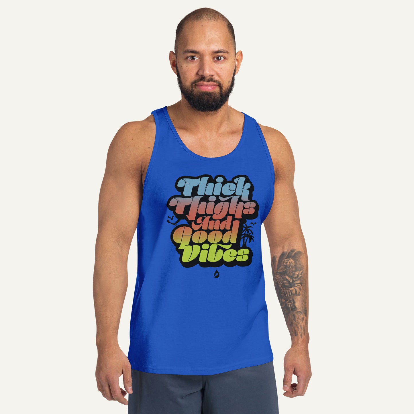 Thick Thighs And Good Vibes Men's Tank Top