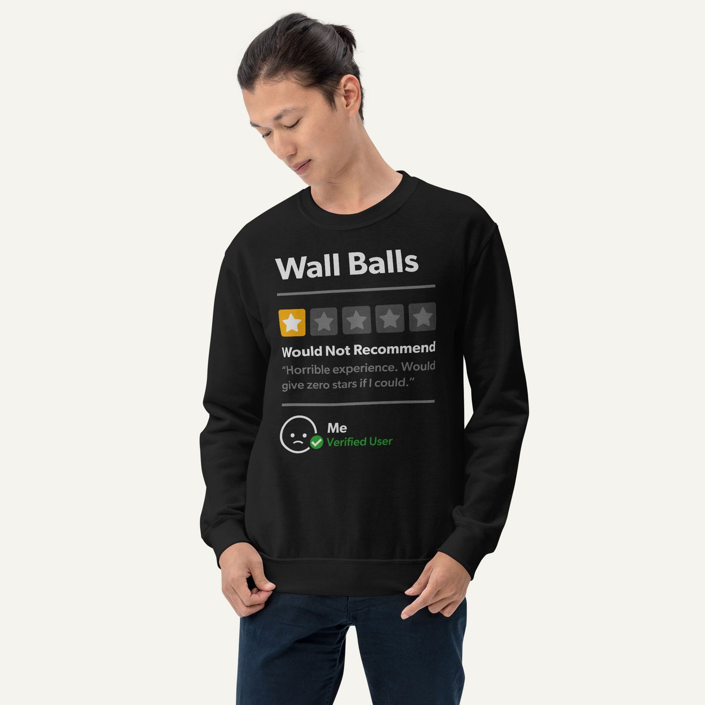 Wall Balls 1 Star Would Not Recommend Sweatshirt