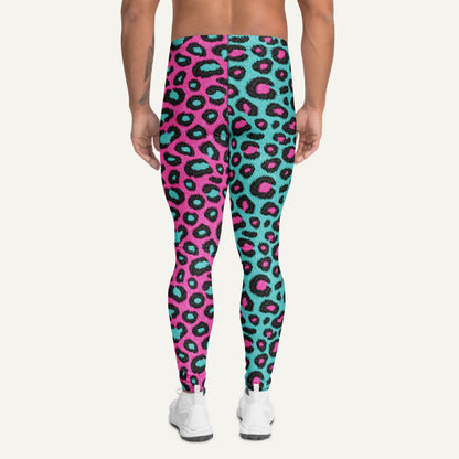 80s Retro Leopard Print Men’s Leggings